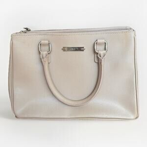 Borse In Pelle Made In Italy Designer Beige Leather Handbag Purse Genuine